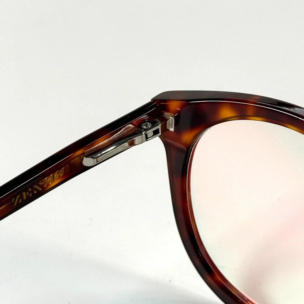 ZENNI Tortoiseshell Round 4412425 Eyeglasses Frame Only 53-21-141 Brown Full Rim